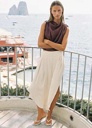 Кюлоти жіночі бежеві zara new