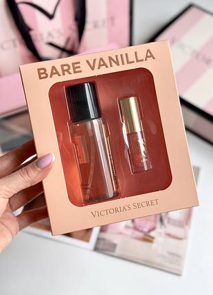 Спрей та олійка для губ bare vanilla victoria’s secret