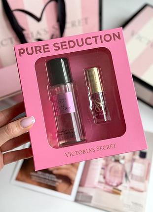 Набір спрей та олійка для губ pure seduction victoria’s secret