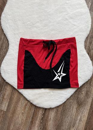 Красный юбка shein y2k