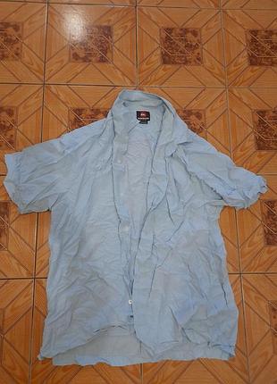 Рубашка мужская на клопковый рукав quicksilver.p.l/xl