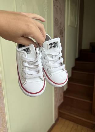 Дитячі шкіряні кеди converse