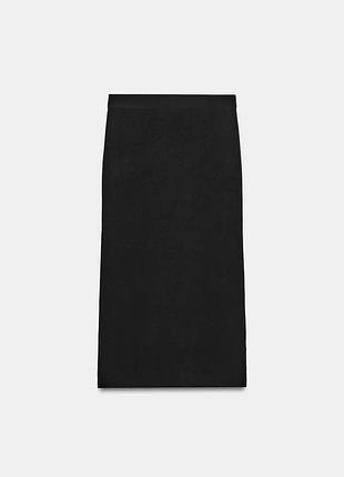 Чорна міді спідниця жіноча zara new
