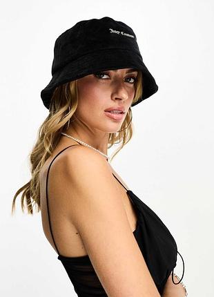 Черная велюровая панама juicy couture