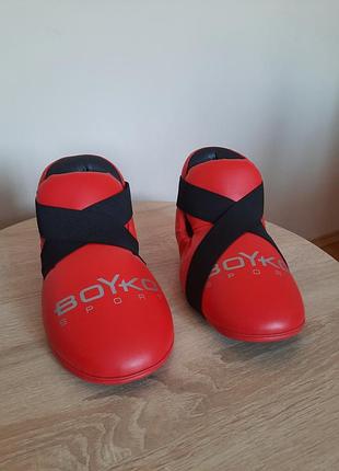 Захисне екіпірування для ніг bs - голені та голеностопу червоні (фути)