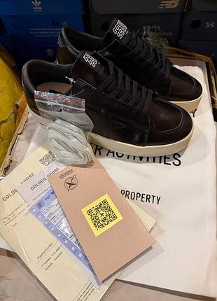 Golden goose ggdb stardan black white