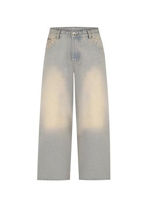 Джинси baggy wide leg з bleached ефектом. джинси kushi в стилі zara