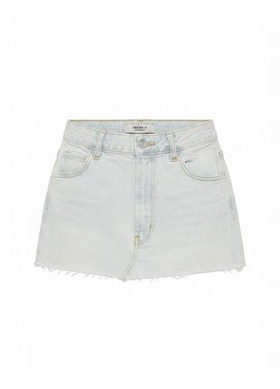 Светлые джинсовые шорты-юбка forever 21 с необработанным краем, размер 29 (us) / 42 (eu)