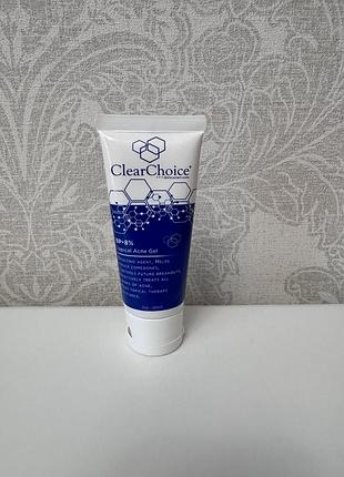 Крем від акне clearchoice bp 8% topical acne gel