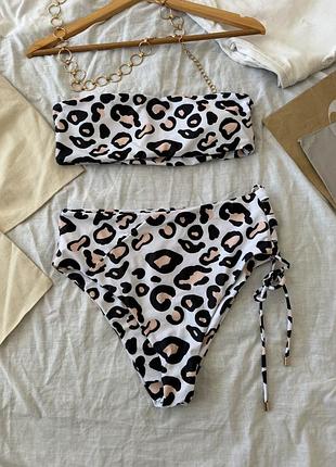 Купальник м леопардовий