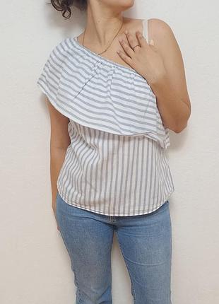 Топ з льоном h&m