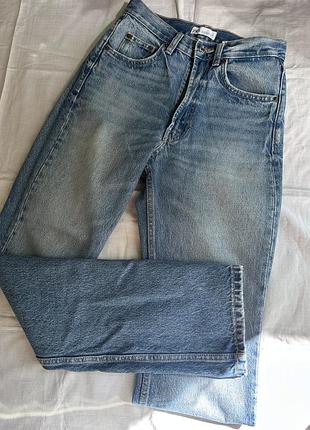 Джинси прямі сині zara straight