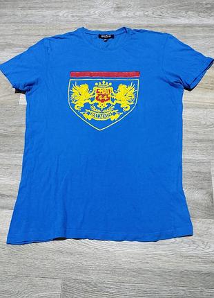 Чоловіча брендова футболка з принтом вишивкою, м.