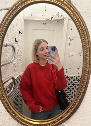 Светр жіночий zara червоний m