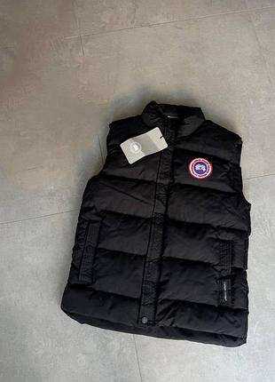 Мужская жилетка безрукавка canada goose black