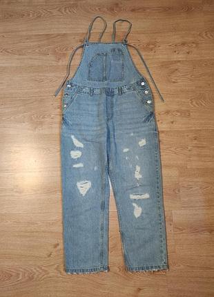 Джинсовий комбінезон zara basic z1975 denim, розмір m