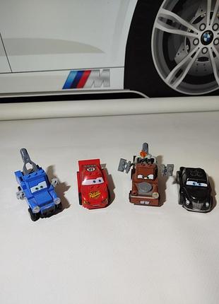 Коллекция оригинальных машинок lego disney cars (тачки) — 4 шт. конструктор.
