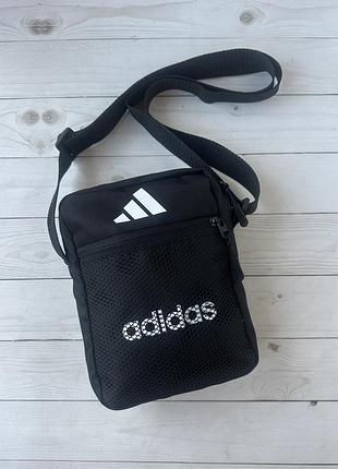 Небольшая текстильная мужская сумка , сумка для подростка adidas