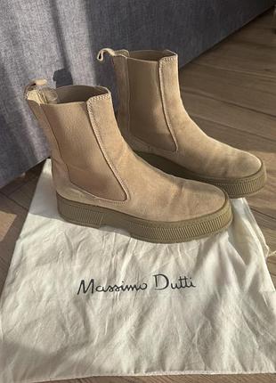 Замшеві челсі massimo dutti