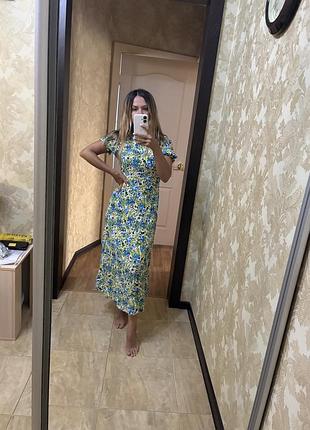 Сукня віскоза квітковий принт