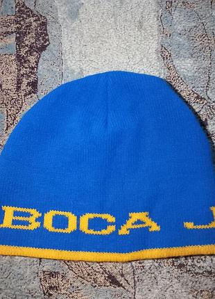 Шапка шапочка сине жёлтая бока хуниорс boca juniors