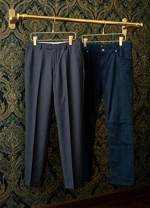 👖 чоловічі брендові штани strellson та bexleys (l–xl) | лотом чи штучно