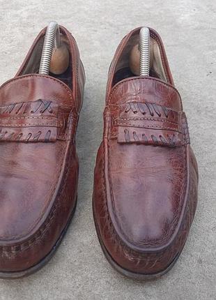 Чоловічі шкіряні лофери walder made in italy