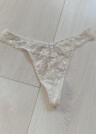 Белые трусики кружевные стринги кружные танга ажурные бикини s c 8 36 44