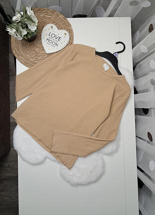 Базовый лонгслив в рубчик от zara 11-12 лет (146-152) реглан
