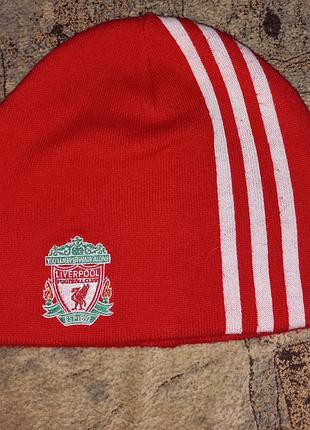 Шапка акрилова футбольного клубу ліверпуль lfc liverpool від адідас adidas 1892 рік з трьома смужками