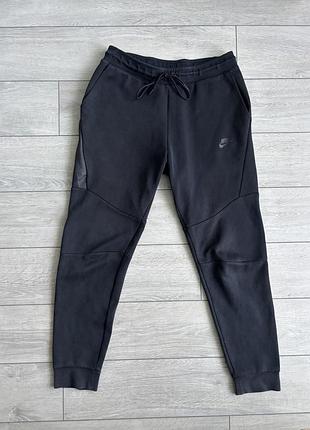 Nike tech fleece pants size m размер найч флис мужские спортивные штаны джоггеры брючины черный цвет оригинал
