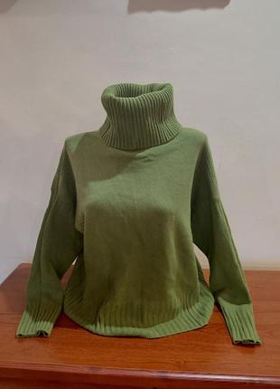 Шерстяной свитер под шею, гольф benetton