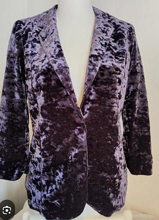 Роскошный жакет (блейзер) из жатого бархата (crushed velvet)м