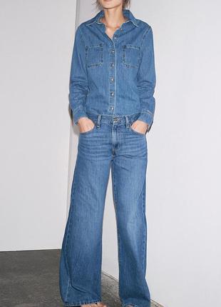 Zara джинси wide leg, 38