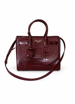 Saint laurent sac de jour burgundy