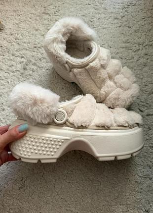 Crocs stomp lined quilted clog 36 36.5 23 см утеплені crocs
