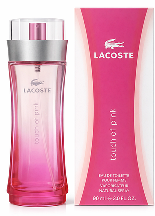 Жіночі парфуми lacoste touch of pink 90 мл — лакост тач оф пінк