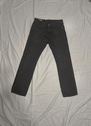 Джинсы levi's 501 quality clothing san franco cal, прямые черные, w31/32