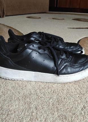 Кожаные кроссовки кеды adidas