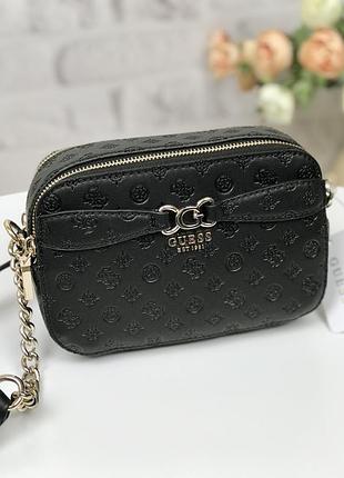 Сумка женская кросс-боди guess оригинал arlena camera crossbody черная гесс кросс боди