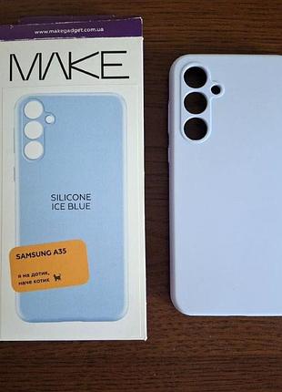Чохол для samsung а35 silicone ice blue