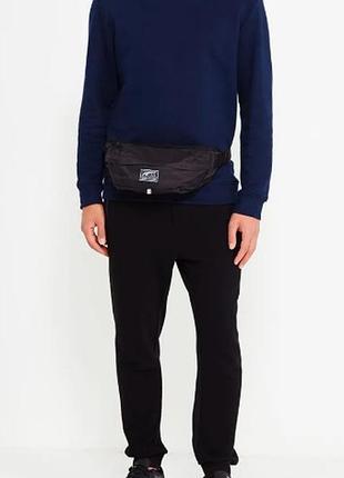 Унисекс черная поясная сумка puma academy waist bag / бананка puma