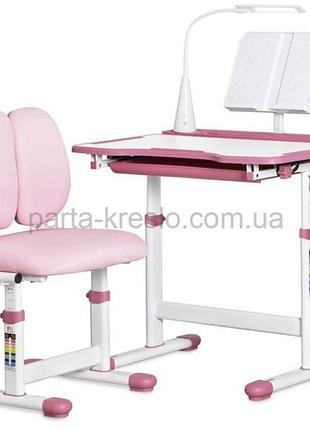 Дитячий комплект парта й стілець evo-kids bd-23 pink