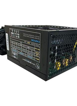 Блок питания casecom cm-600fm atx modular 600 вт с вентилятором 120 мм, активный pfc, box