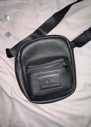Сумка чоловіча armani шкіряна оригінал