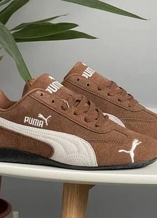 Кросівки жіночі puma speedcat brown