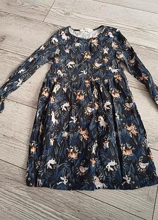 Платье с длинным рукавом h&m 6-8 6