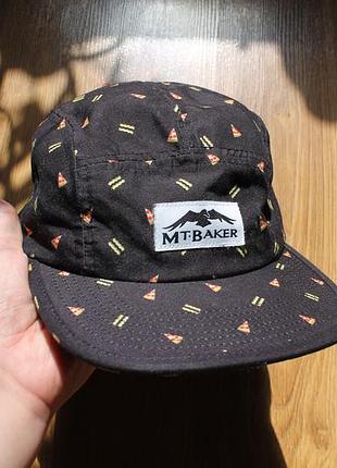 Пятипанельная кепка унисекс стритвир mt. baker washington 5-panel hat camp cap принт пицца