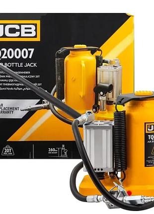 Домкрат пневматично-гідравлічний пляшкового типу jcb tools jcb-tq20007 20т