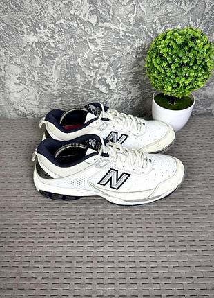 New balance tennis 806 кроссовки 44 размер спортивные кожаные белые